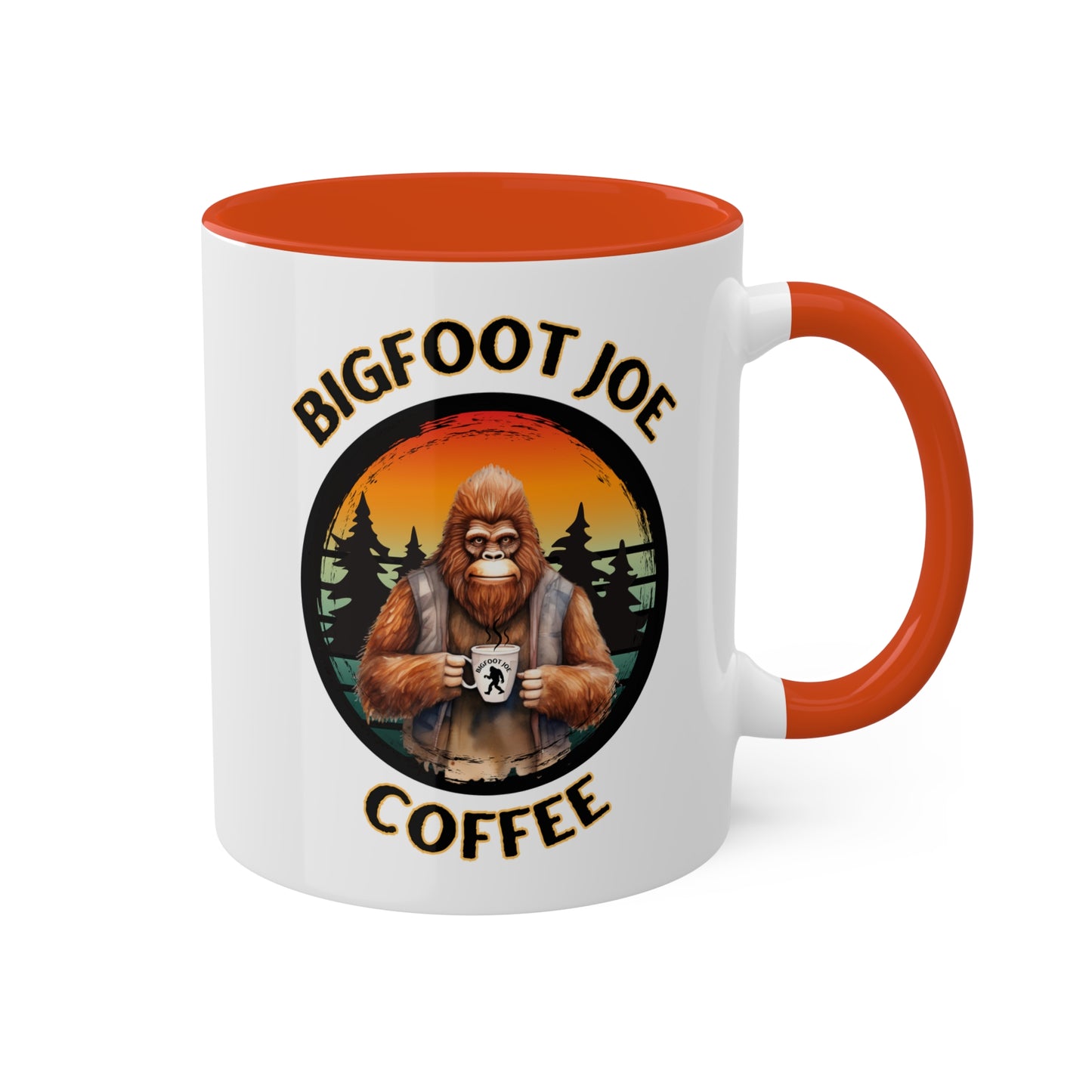 Bigfoot Joe Coffee Logo Mug, 11oz, 4 Colors