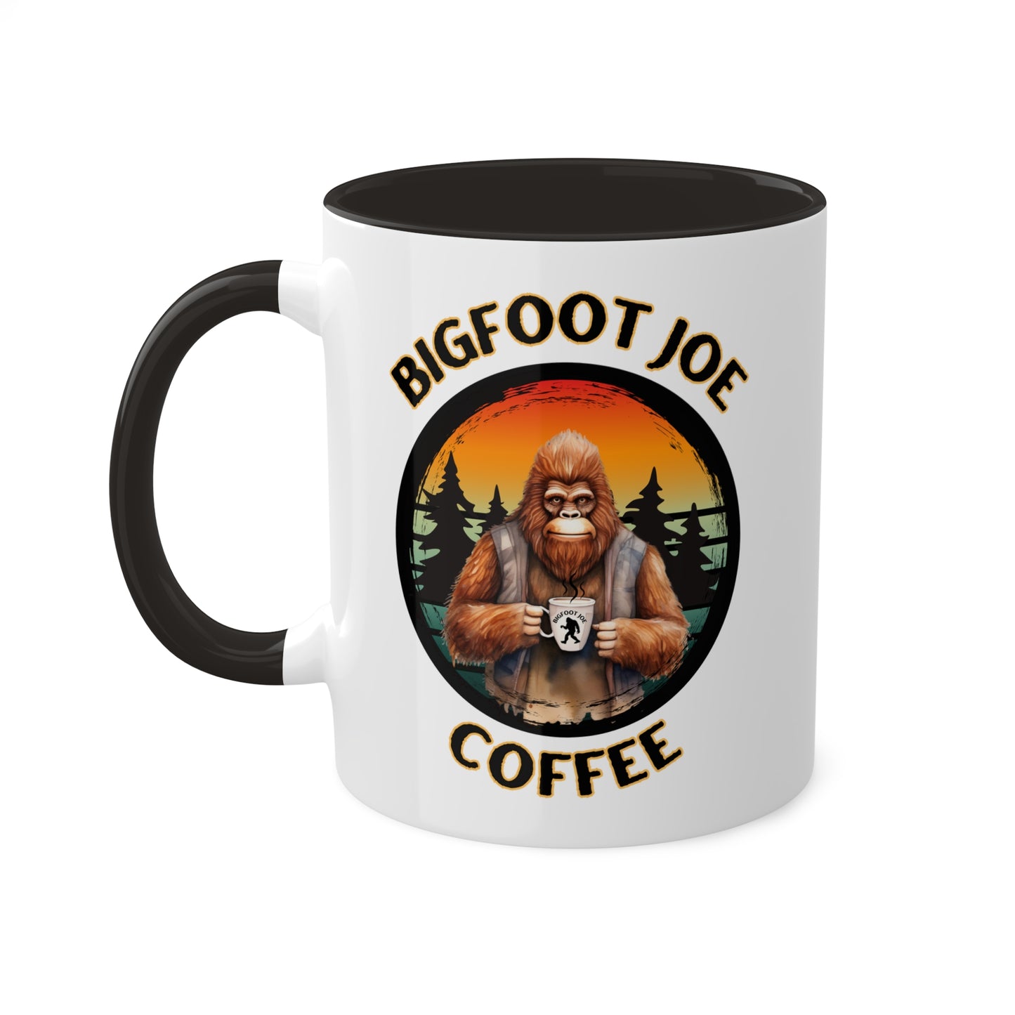 Bigfoot Joe Coffee Logo Mug, 11oz, 4 Colors