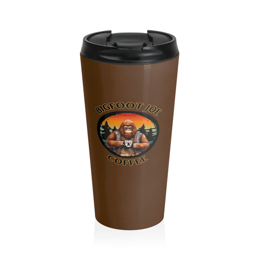 Bigfoot Joe Coffee Logo Stainless Steel Travel Mug