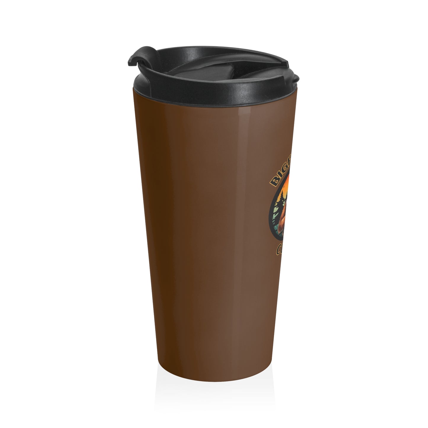 Bigfoot Joe Coffee Logo Stainless Steel Travel Mug