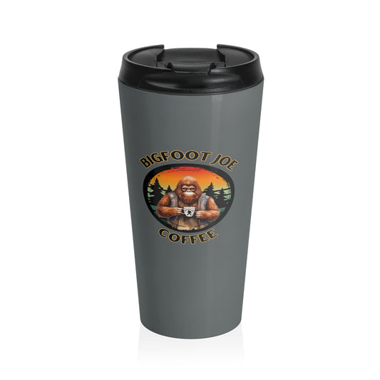 Bigfoot Joe Coffee Logo Stainless Steel Travel Mug