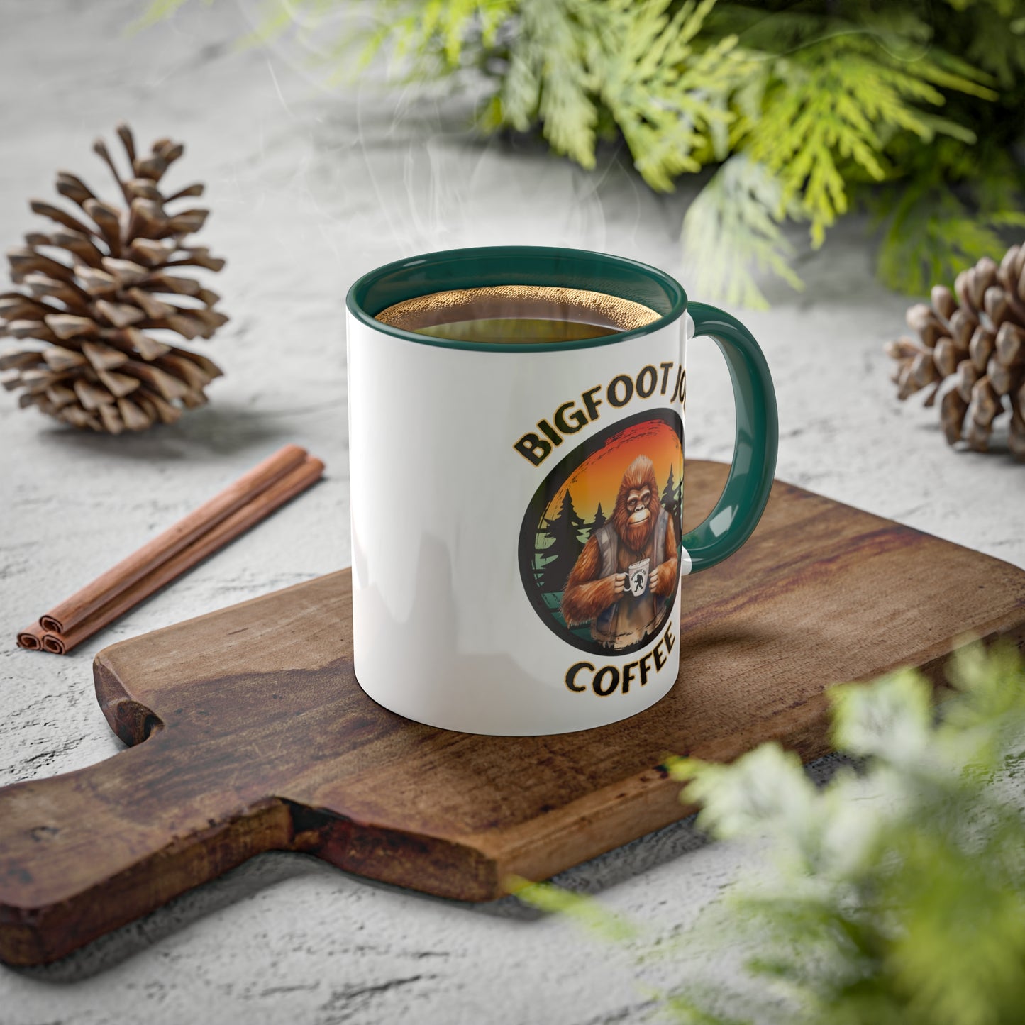 Bigfoot Joe Coffee Logo Mug, 11oz, 4 Colors