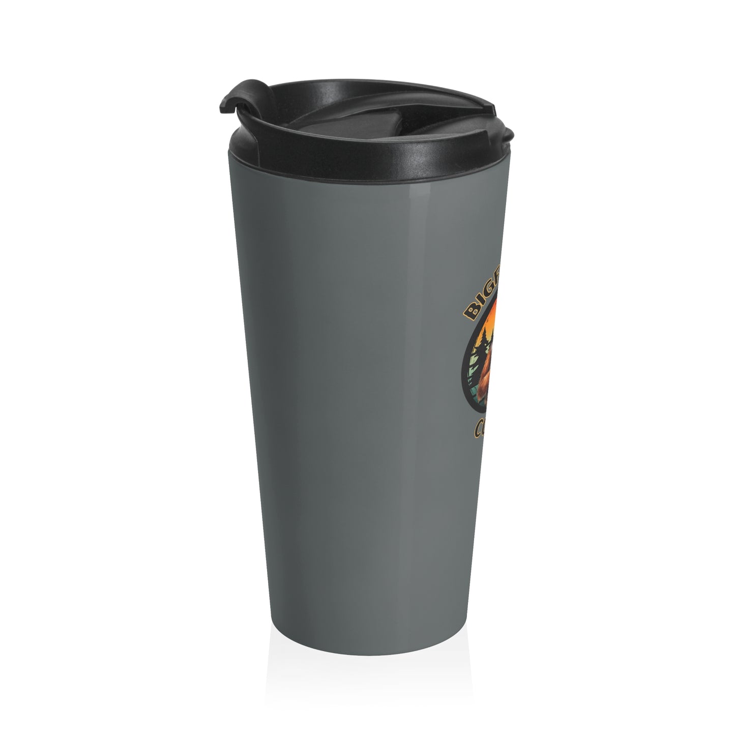 Bigfoot Joe Coffee Logo Stainless Steel Travel Mug