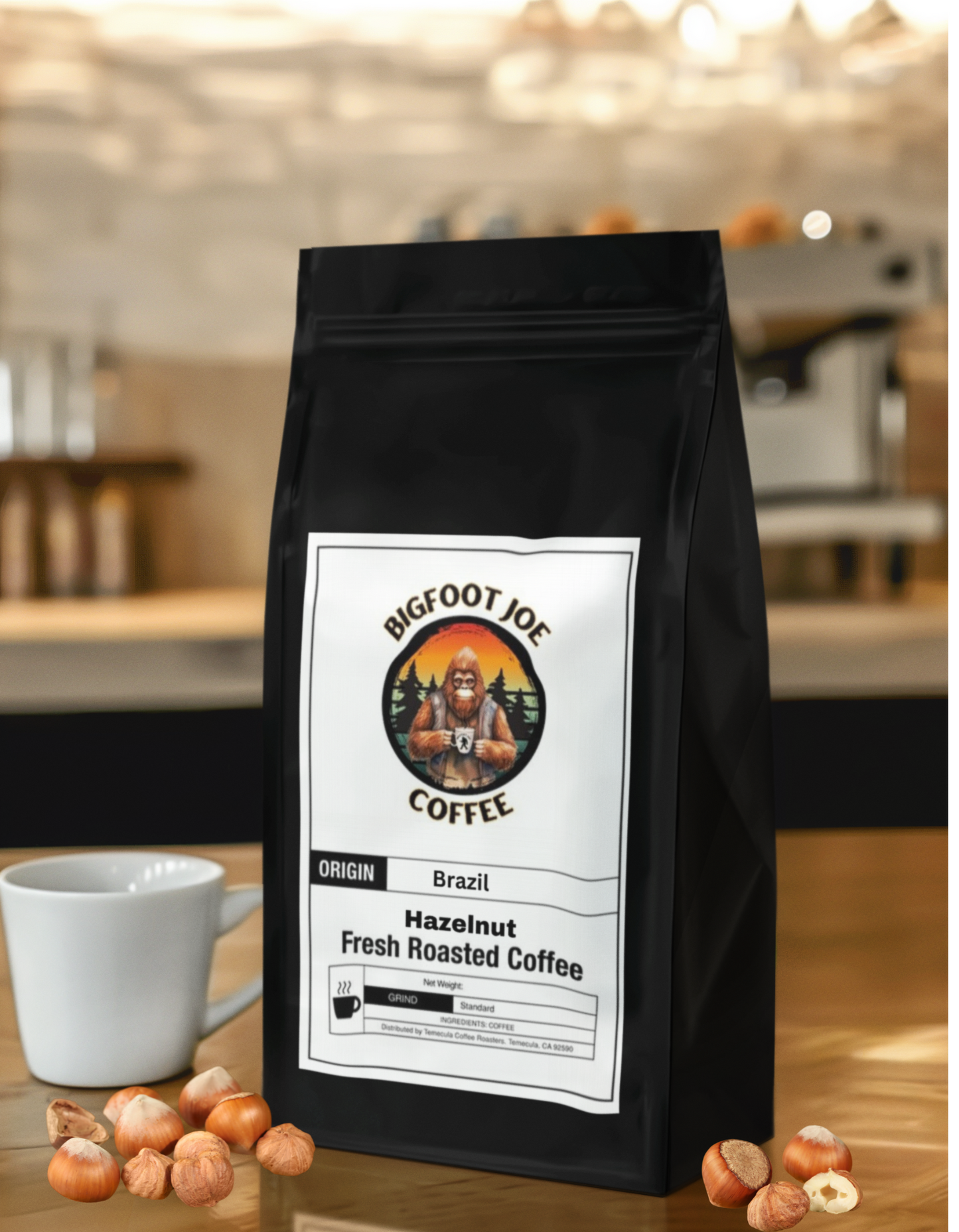 Bigfoot Joe Hazelnut Coffee