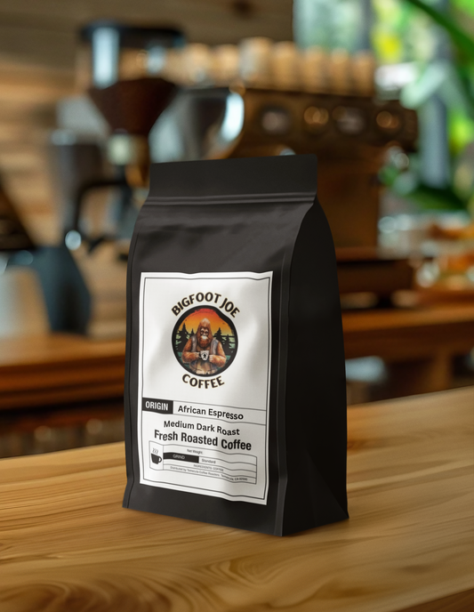 Bigfoot Joe, African Espresso, Medium-Dark Roast